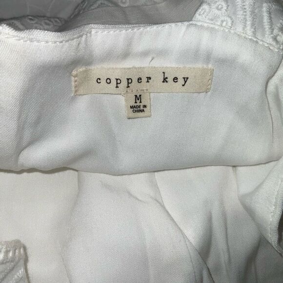 NWT Copper Key White Embroidered Mini Dress - Picture 7 of 8